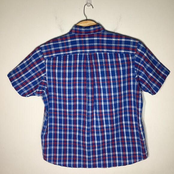 Duluth Trading Mens Short Sleeve Button Up Seersucker Shirt Size XL - Picture 3 of 5
